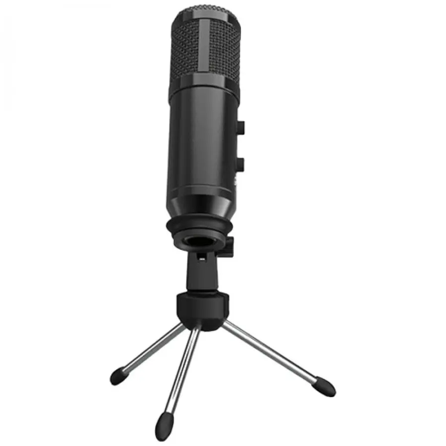 Microfon gaming Lorgar Soner 313 USB cu trepied, negru