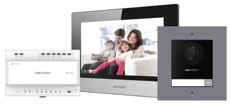 Kit videointerfon Hikvision DS-KIS702Y IP 2-wire 1 familie
