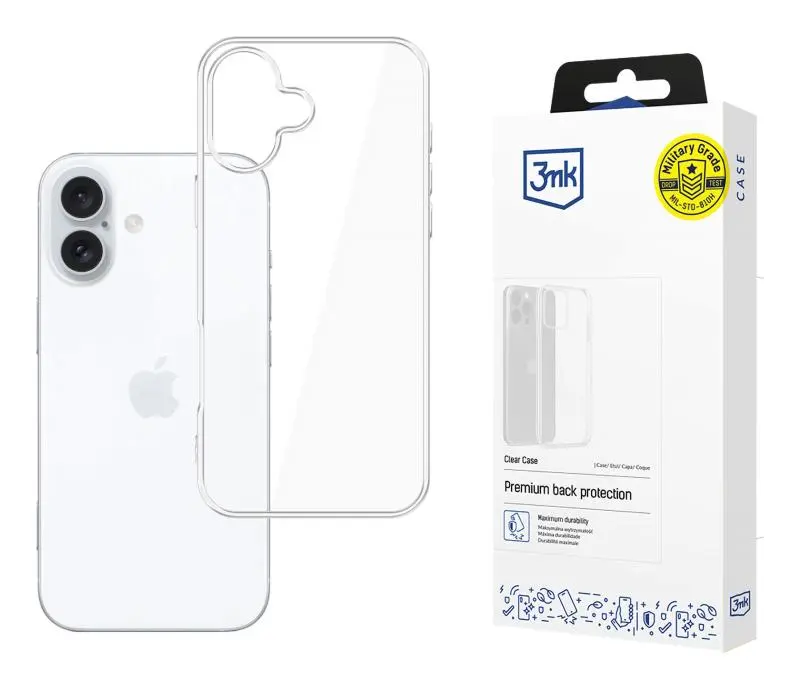 Husă 3mk Clear Case iPhone 16 transparentă