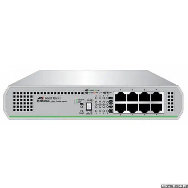 Switch Allied Telesis AT-GS910/8 8 porturi Gigabit