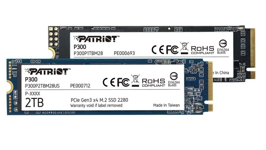 SSD Patriot P300 1TB NVMe M.2 2280 PCIe Gen3 x4