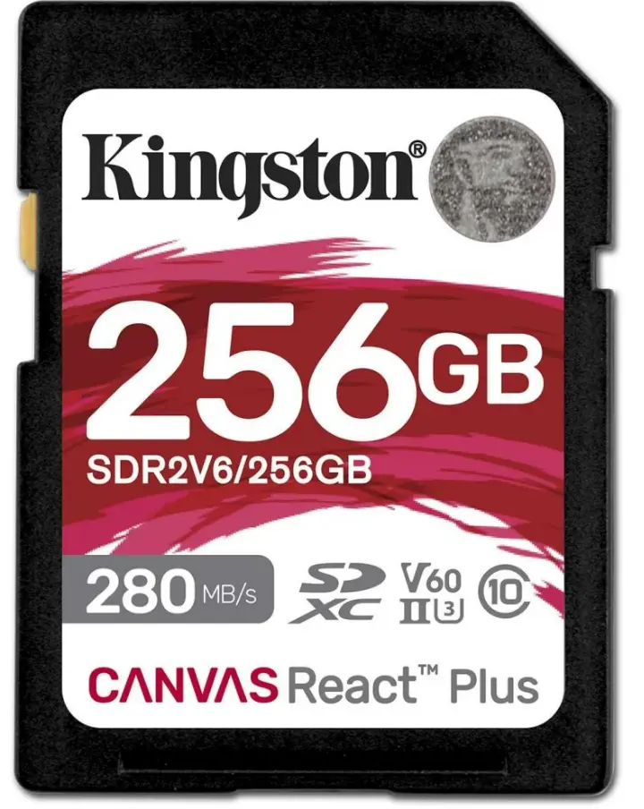 Card memorie Kingston Canvas React Plus 256GB SDXC V60