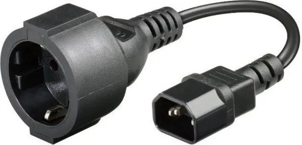 Cablu alimentare Gembird PC-SFC14M-01 C14 Schuko 10A 0.15m