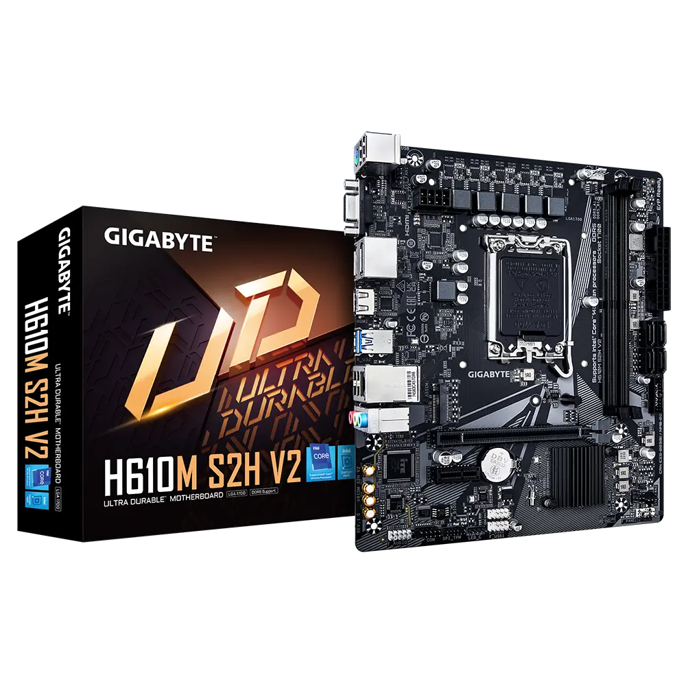 Placă de bază Gigabyte H610M S2H V2 DDR5, LGA1700, mATX