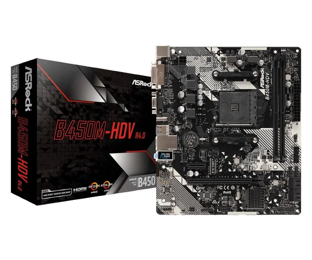 Placa de baza ASRock B450M-HDV R4 0 AM4 mATX DDR4