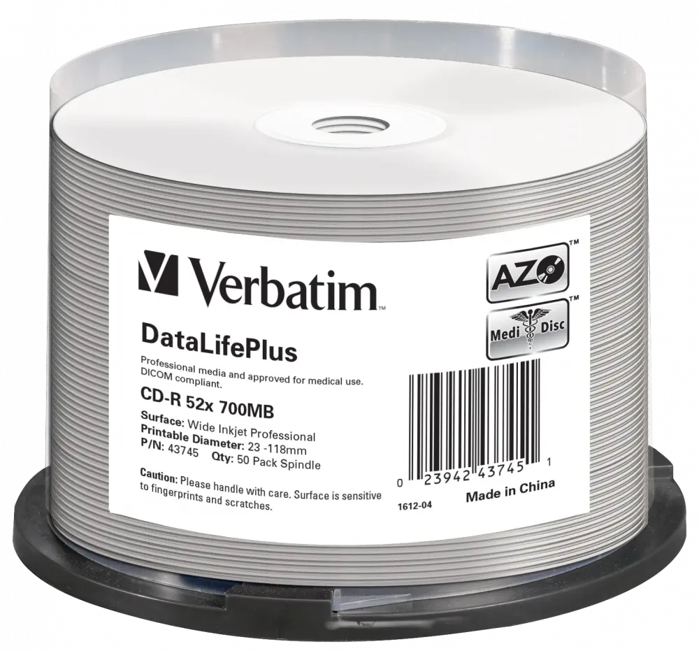 CD-R Verbatim 43745 50 buc printable 700MB 52x