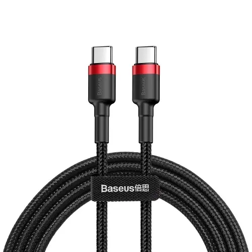 Cablu încărcare Baseus Type C 60W 2m negru roșu