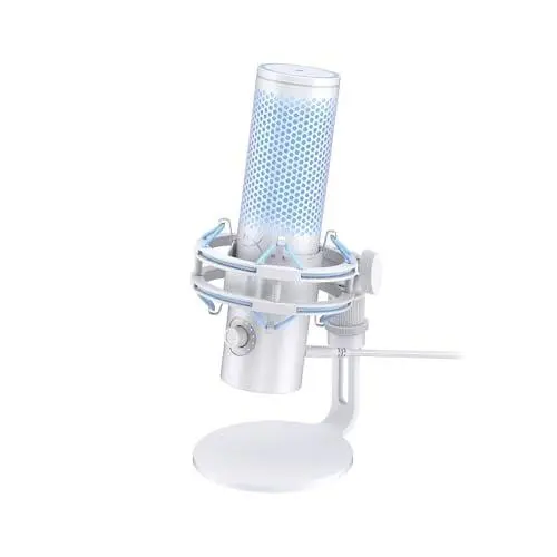 Microfon HyperX QuadCast 2 Frost alb