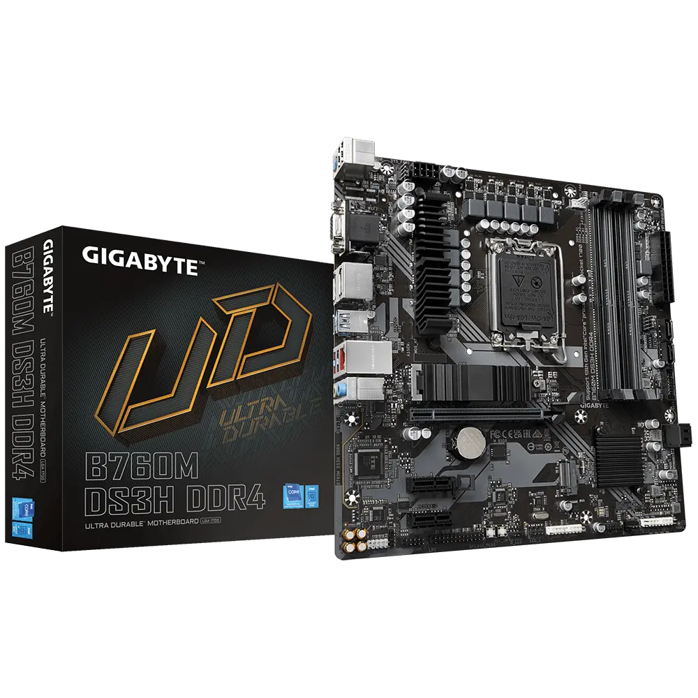 Placă de bază Gigabyte B760M DS3H DDR4 LGA1700 mATX