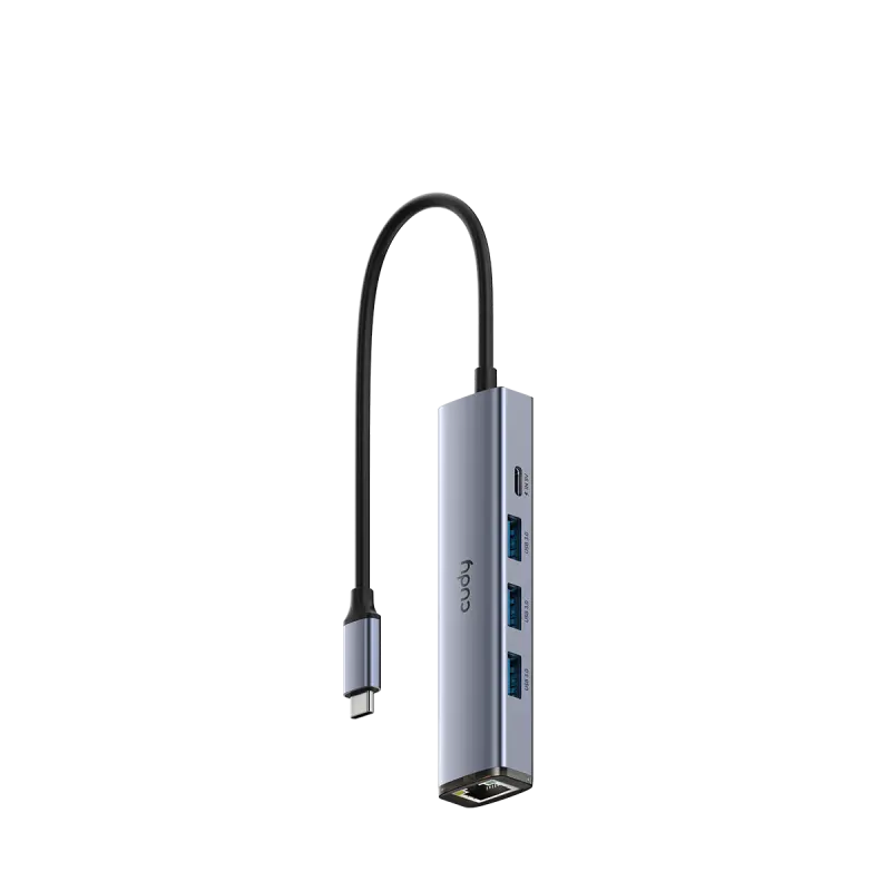 Hub USB Cudy UH605 5-in-1 USB-C Gigabit 25 cm