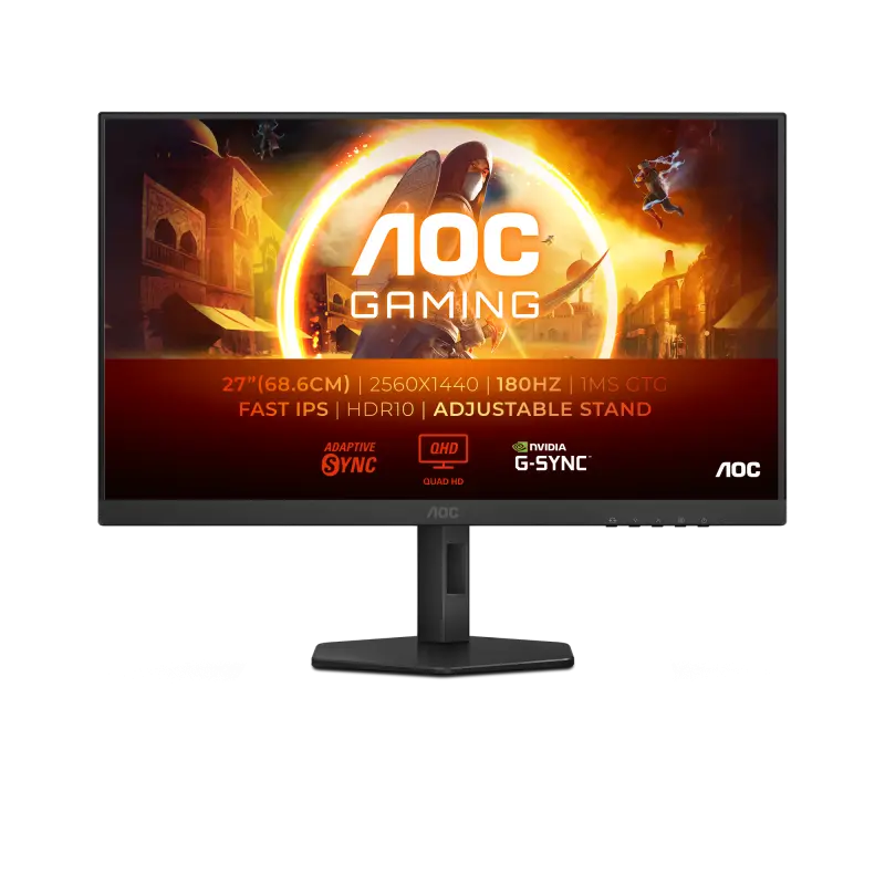 Monitor gaming AOC Q27G4XF 27 QHD 180Hz, IPS, negru
