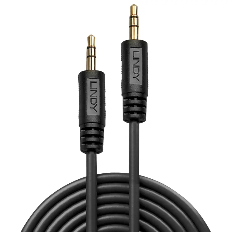 Cablu audio Lindy 35641 1m 3.5mm jack-jack Negru