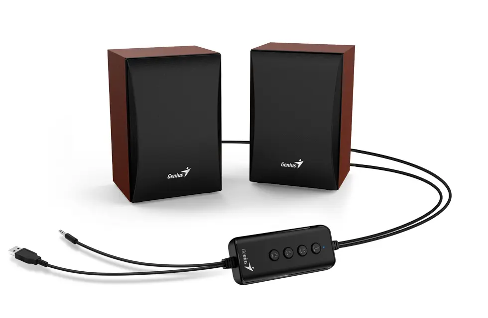 Boxe Genius SP-HF380BT 3W Bluetooth 5.0 USB lemn