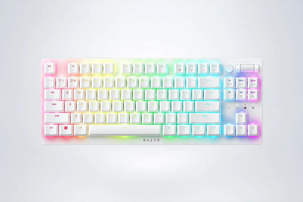 Tastatură gaming Razer DeathStalker V2 Pro TKL albă