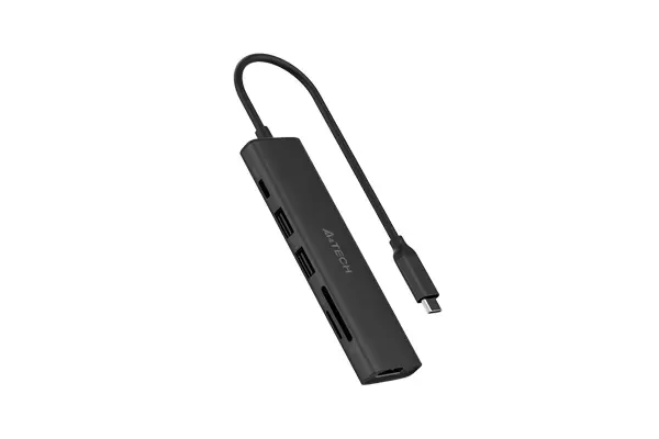Docking station A4Tech DST-60C-GR 6-in-1 USB-C gri