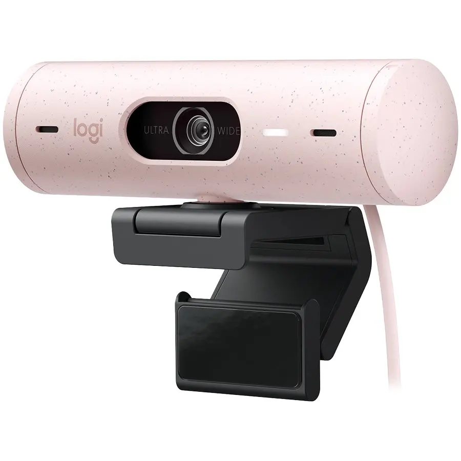 Camera web Logitech Brio 500 roz Full HD USB-C