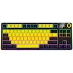 Tastatură gaming Lorgar KBP70TKLW galbenă