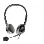 Casti Axtel Ace UC Stereo USB-A, cu fir, ENC, negru