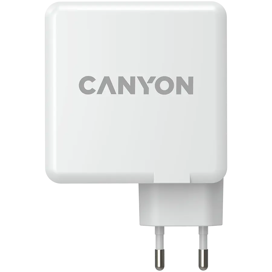 Canion H-100, incarcator de alimentare pentru telefon/tableta, USB-C/USB 2.0, Alb