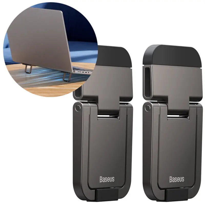 Set 2 stand-uri laptop Baseus Slim Kickstand LUZC000013 Gri