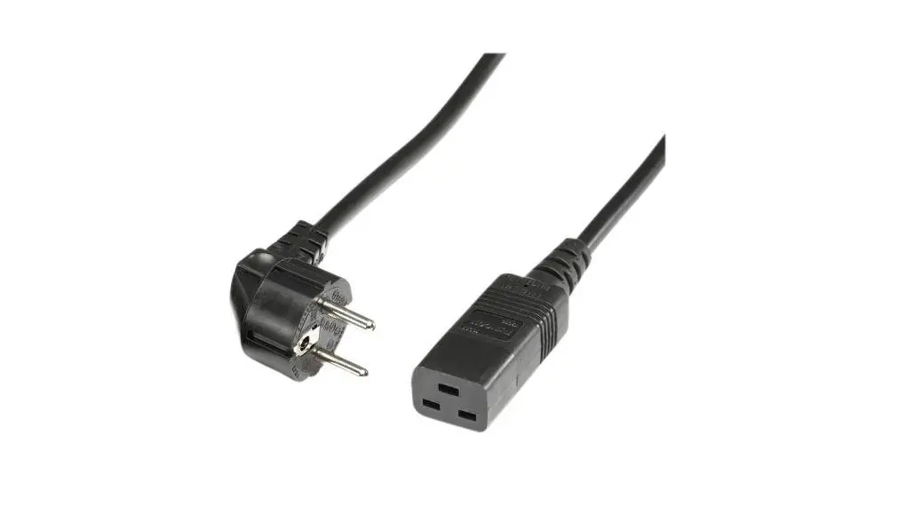 Cablu alimentare UPS Bachmann IEC320-C19, 2m, Negru