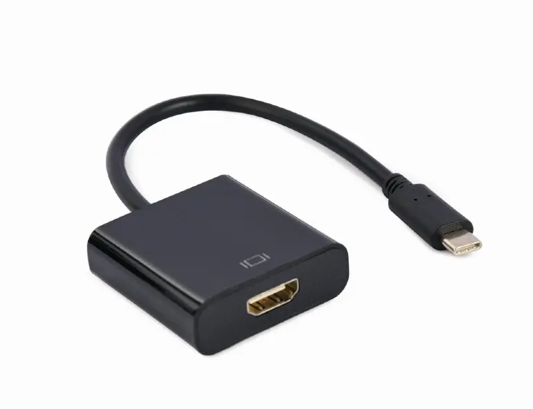 Adaptor, Gembird, USB-C la HDMI, 15 cm, Negru
