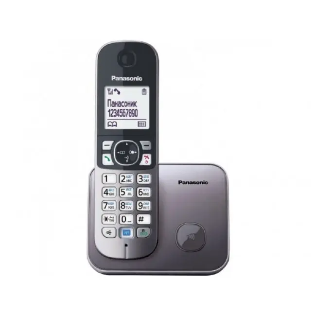 Telefon DECT Panasonic KX-TG6811FXM Caller ID gri metalic