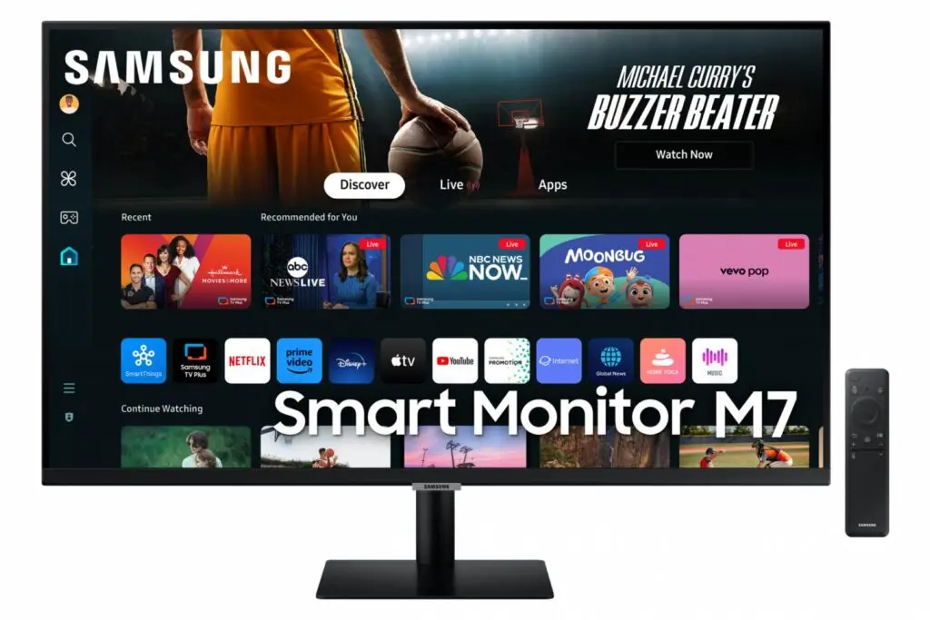 Samsung Smart Monitor M7, 32″, UHD, 60 Hz,VA, 4 ms, HDR 10