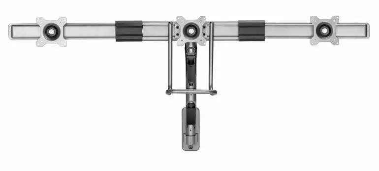 Suport pentru 3 monitoare, Gembird MA-WA3-01, reglabil, 17-27 inch, pana la 6 kg
