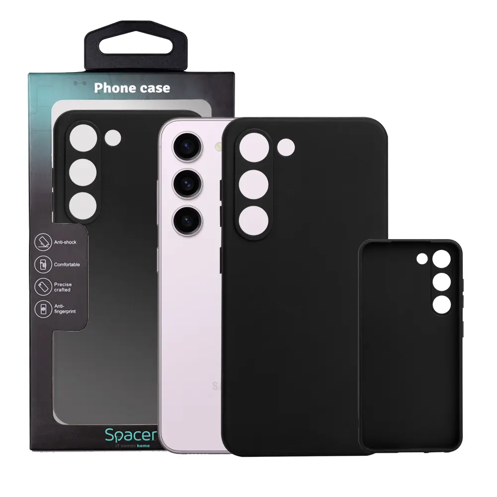Husă Spacer Galaxy S23 TPU neagră SPPC-SM-GX-S23-TPU