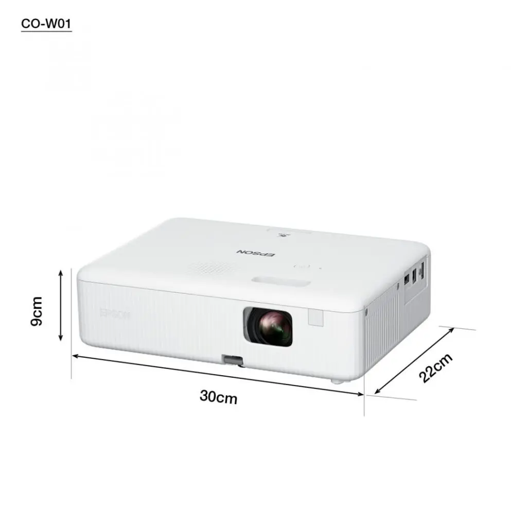 Videoproiector Epson CO-W01 3LCD HD 3000 lumeni alb