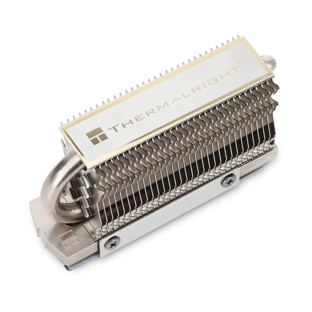 Cooler pasiv SSD Thermalright, compatibil SSD M.2 2280 6 heatpipe, 32 lamele, argintiu, „TR-M.2 HR-09 2280 SSD”