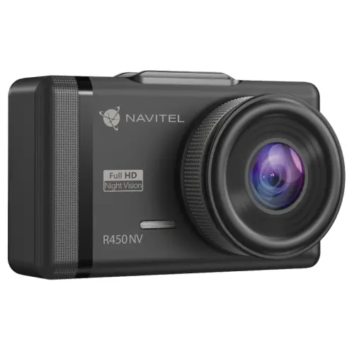 Camera auto DVR NAVITEL R450 NV cu Night Vision, rezolutie Full HD, Parking mode, Inregistrare in bucla pe microSD, suport pentru conectare camera aux de spate