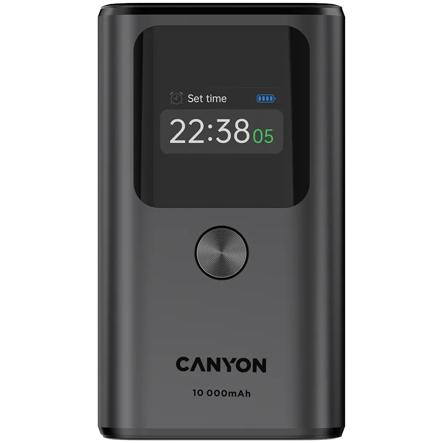 Powerbank Canyon OnPower 130 10000 mAh PD 30W negru/gri