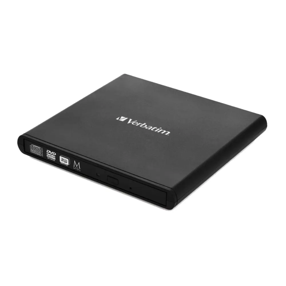 Unită optică externă Verbatim Slimline 98938 CD/DVD USB 2.0 Negru