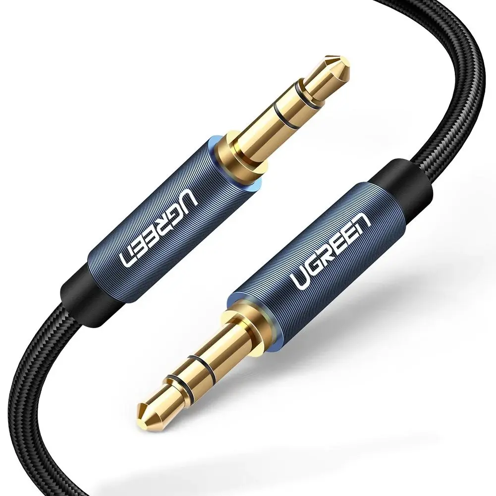 Cablu Ugreen AV112 AUX 2 m albastru Jack 3,5 mm