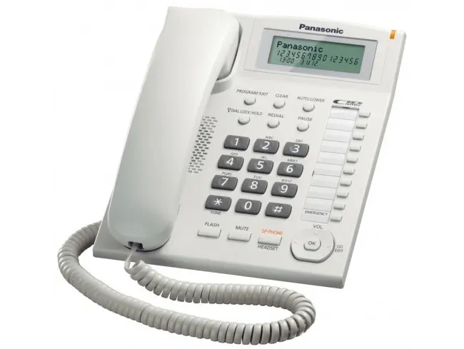 Telefon analogic Panasonic KX-TS880FXW Caller ID alb