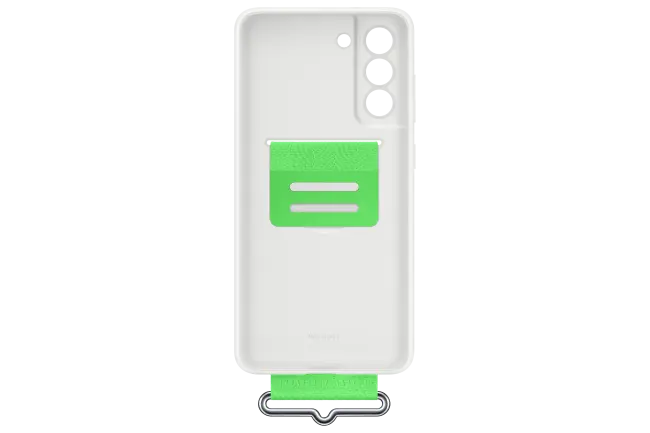 Husă Samsung Galaxy S21 FE Silicone Strap Alb