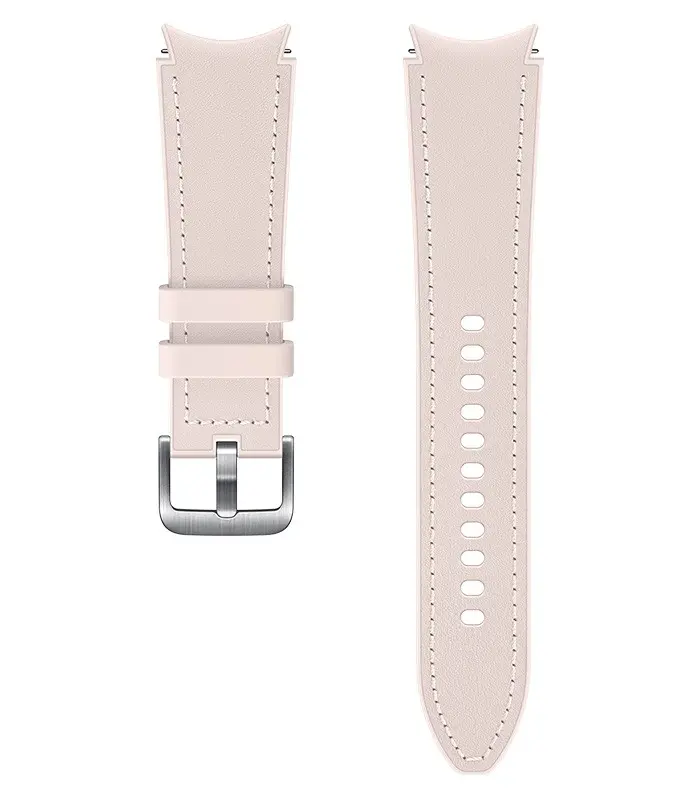 Curea Samsung Galaxy Watch4 Hybrid Leather 20mm M/L Roz