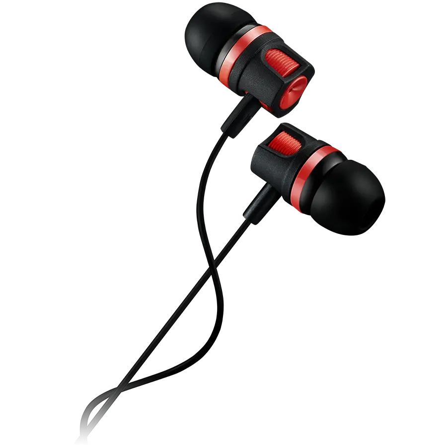 Casti stereo cu microfon Canyon CNE-CEP3R, 1.2m, Red