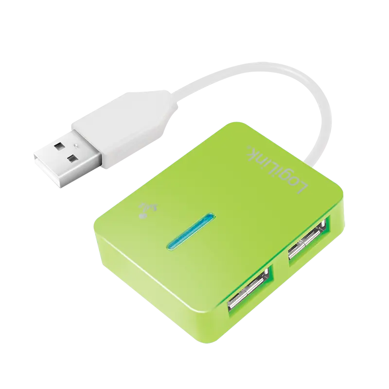 Hub USB Logilink UA0138 4 porturi verde 2.0 Smile