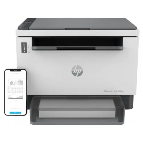 Multifunctional monocrom HP LaserJet Tank MFP 1604w, tava 150 coli, WiFi