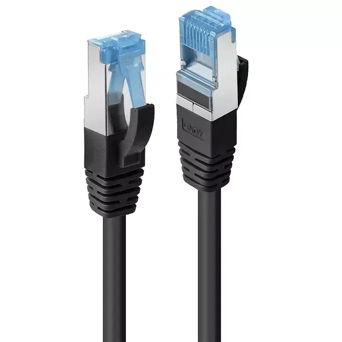 Cablu Lindy 47177 Cat 6A S FTP LSZH 1m negru