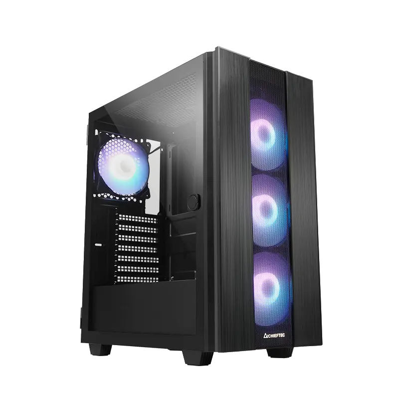 Carcasă Chieftec Hunter 2 ATX neagră fără sursă