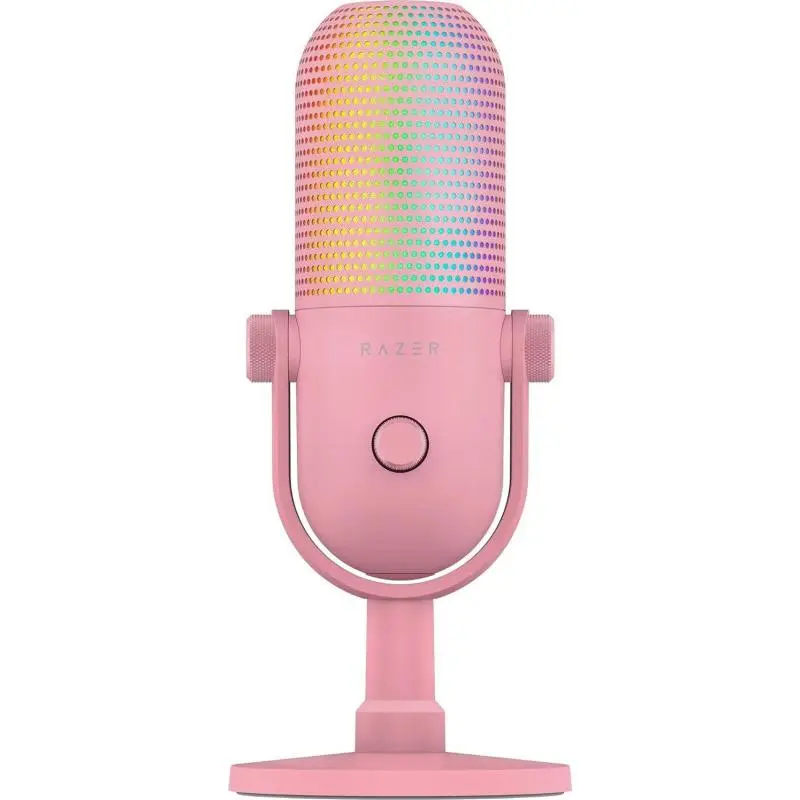 Microfon Razer Seiren V3 Chroma roz Quartz USB RGB