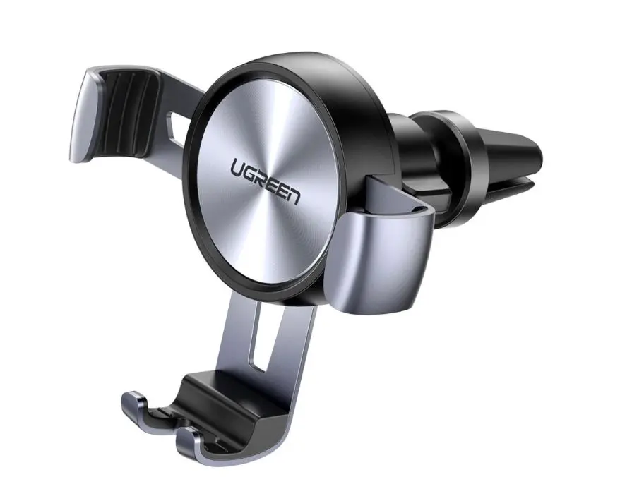 Suport auto Ugreen pt. SmartPhone, LP130 fixare grila ventilatie, gri