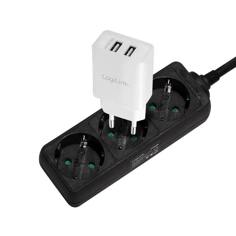 Prelungitor Logilink LPS205B 3 prize 1 5m negru