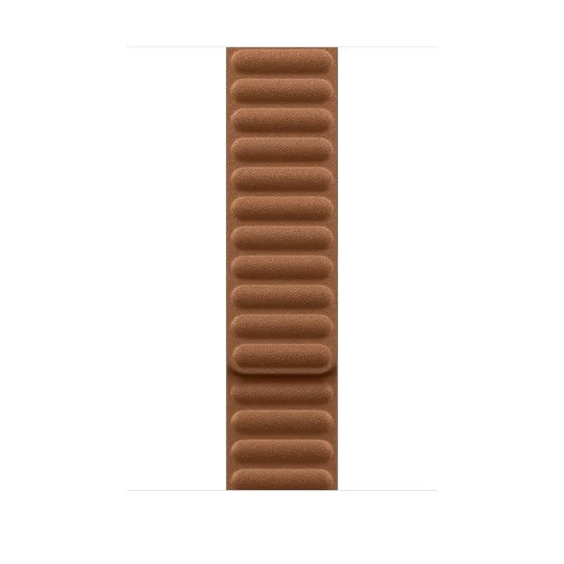 Curea pentru Apple Watch 46mm, Magnetic Link, Caramel, M/L