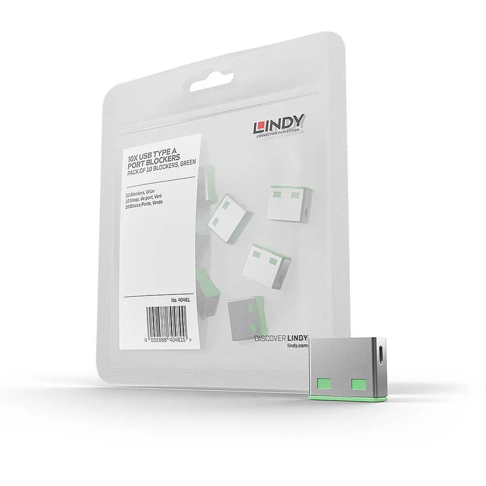 Adaptor USB Locks Lindy verde 10 buc