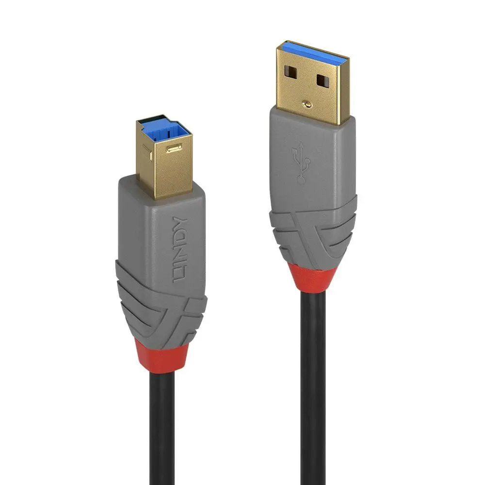 Cablu Lindy 5m USB 3 Type A B Anthra Line